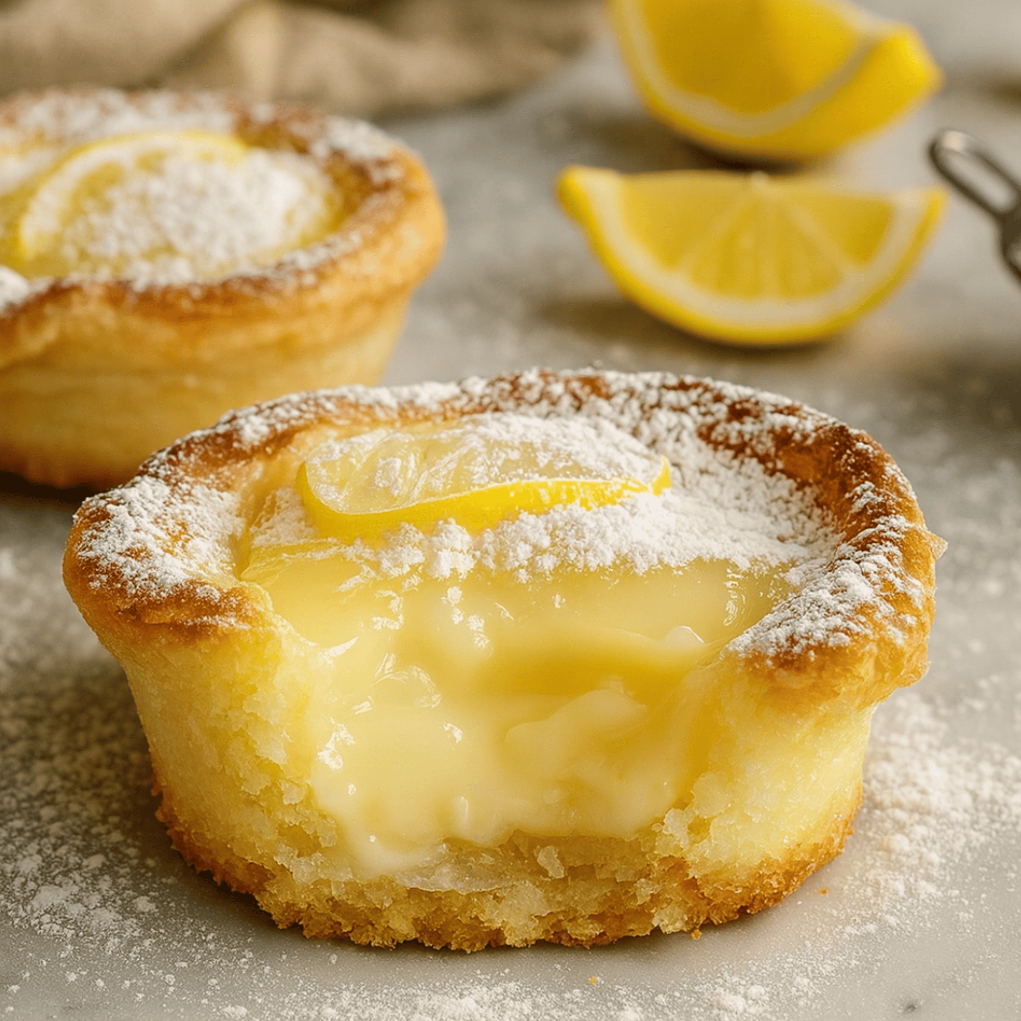 Baby Lemon Impossible Pies – Easy Mini Dessert Recipe